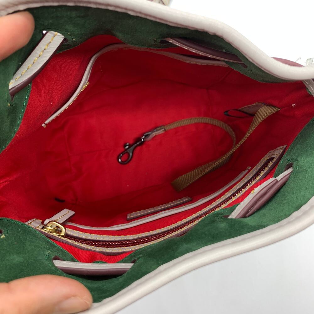 Dooney & Bourke Crossbody Florentine Leather Small Drawstring Purse - Picture 15 of 16
